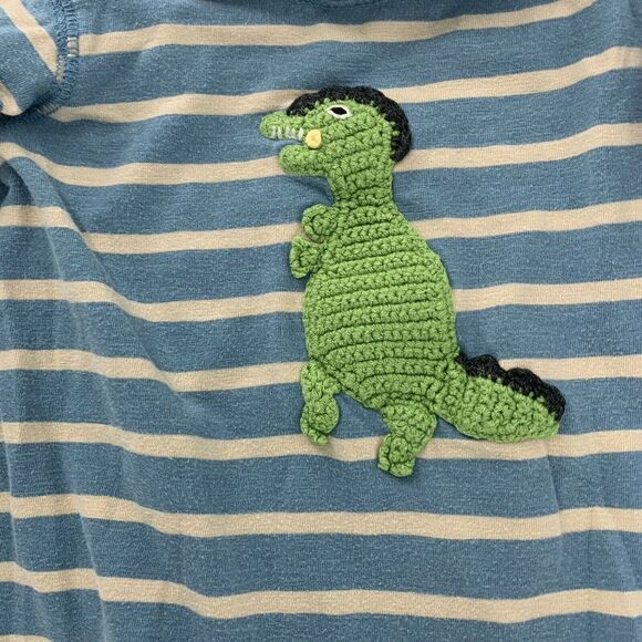 Red Egg and Ginger Dinosaur Crochet One Piece - Picture 3 of 6